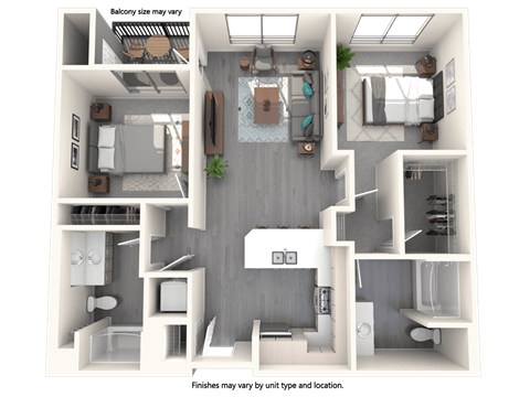 Vive Luxe Apartments B3 Floor Plan